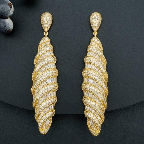 Женские золотые серьги ModemAngel China At AliExpress