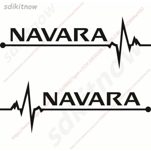 1pair Heart Car Decal Sticker Styling Windows Door Decoration For nissan navara d40 d22 d23 np300 Accessories