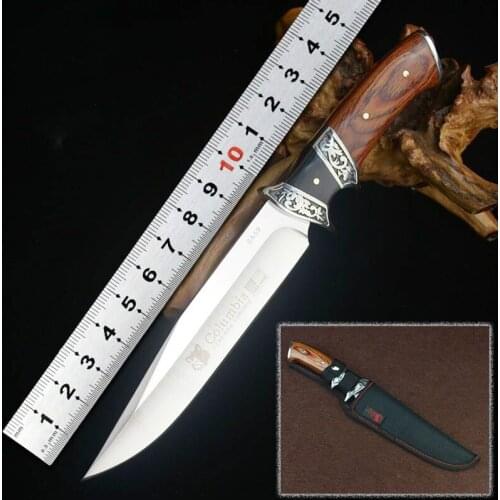 New Hot !BOWIE KNIFE OUTDOORS Army Hunting KNIFES Fighting Fixed-Blade TACTICAL COMBAT Knives Wilderness Survival Camping Tools