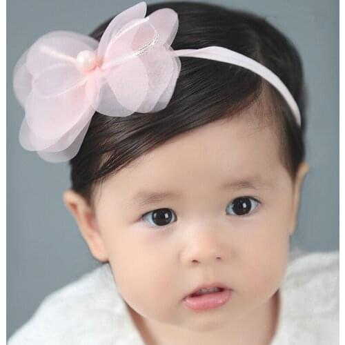 New Butterfly Hairbands Girls Headwear Children Headbands Elastic Hair Band Kids Hair Accessories