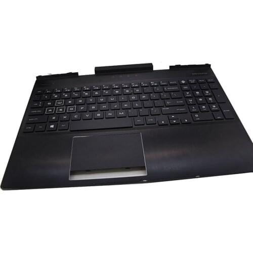 JIANGLUN Used For HP Omen 15-DC 15-DC0005TX TPN-Q211 Palmrest with White Backlit Keyboard