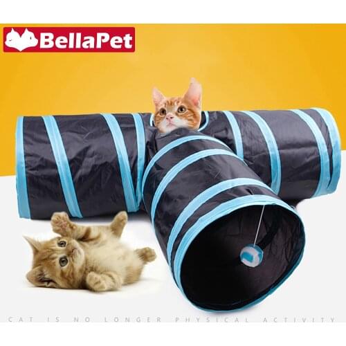 Cute Cat Toy Tunnel for Cats Interactive Cat Toys Tunnel Pet Product Cave Kitten Toy for Cats Funny Cat Accessories