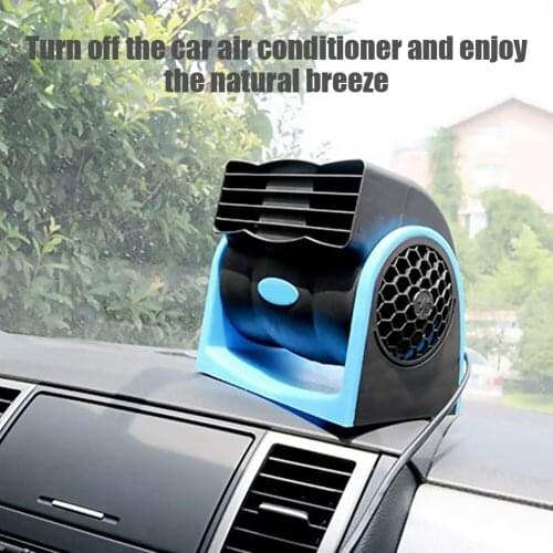 12V 24V Car Cooling Air Fan Electric Speed Adjustable Silent Cooler Vent Fans High Velocity Blower Safe Car Fan Car Accessories