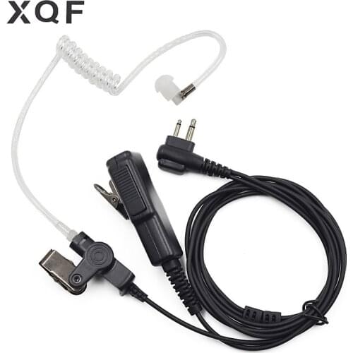 XQF 2 Way Radio PTT Air Tube Earpiece Headset Mic for Motorola Portable Radio EP450 CP040 CP180 CP200 Walkie Talkie Transceiver