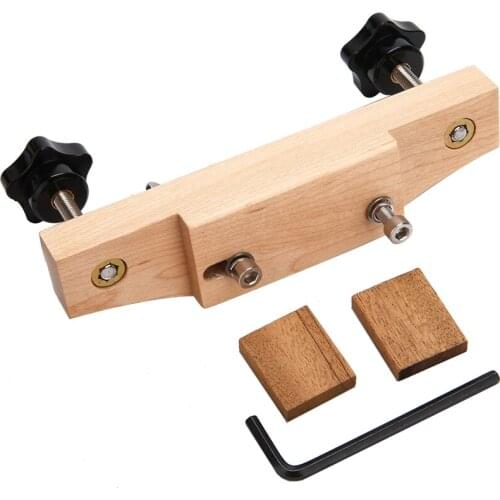 1 Set Solid Maple Stainless Steel Guitar Bridge Install Clamp Luthier Tools Guitar Parts Accessories