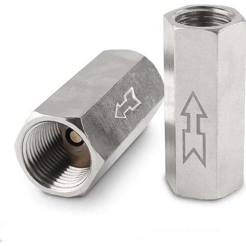 1Pcs pneumatic check valve control valve air valve 1/8" 1/4" 3/8" 1/2" BSP internal threaded brass pneumatic one-way check valve