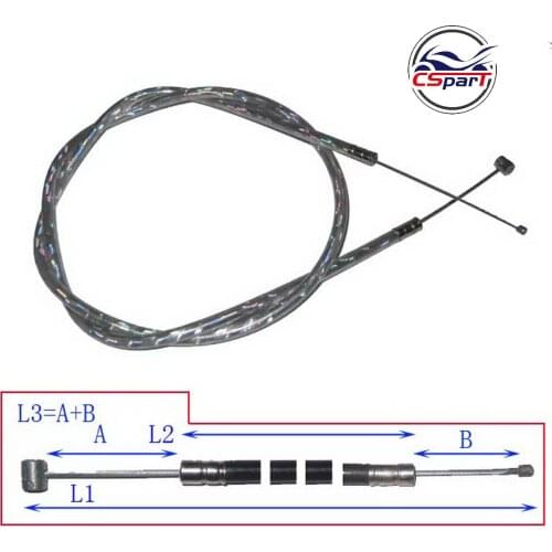 82CM 32.3 Inch Silver Throttle cable Mini Moto ATV Pocket Dirt Pit Bike Scooter Chopper 33CC 43CC 47CC