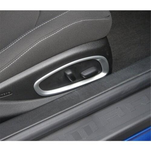 ABS Seat Adjustment Button Circle Frame Trim for Chevrolet Camaro 2017+ Car Accessories Car Decal Stickers Interior Decoration