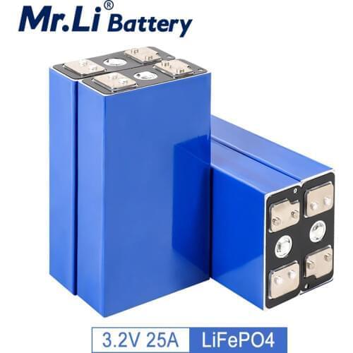 Mr.Li lifepo4 battery 3.2V 25Ah rechargeable battery cell for solar UPS low-speed electric vehicles 12v 25Ah lithium ion battery
