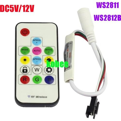 DC5V/12V LED2013-X Wireless RF LED RGB Controller 14 Key RGB 300 Kinds of Changes Effects for WS2812B WS2811 LED Strip