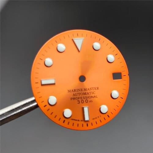 28.5MM Sunray Watch Dial for NH35 for nh35 dial Super Strong C3 Luminous Watch Movement