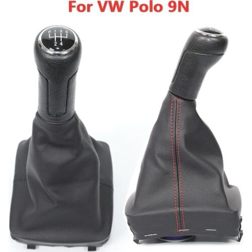 For VW Polo 9N 9N2 GTI 2002 2003 2004 2005 2006 2007 2008 2009 2010 Car 5 Speed Gear Shift Knob Gaitor Boot Cover Accessories