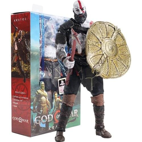 19cm NECA Orignal God of War 4 Kratos PVC Action Figure Collectible Model Toys Gift For Kids
