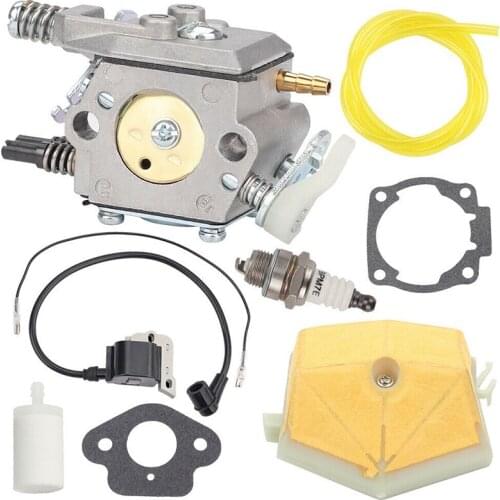 Carburetor Air Filter Spark Plug gaskets Kit For Husqvarna 50 51 55 Chainsaw 503281504 Walbro WT-170-1 WA82 Mower Repair parts