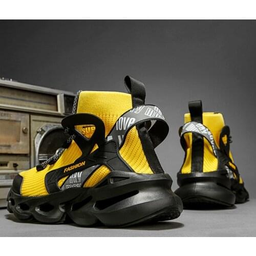 New Men Platform Running Shoes Street Hip-Hop Sneakers Outdoor Fashion Sneakers Mens Training Sports Jogging Shoes High Top