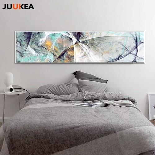Large Size Long Abstract Creative Design Psychedelic Lines Canvas Print Painting Poster Art Wall Pictures For Bedroom Home Decor