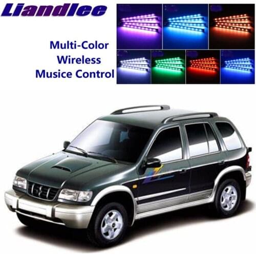LiandLee Car Glow Interior Floor Decorative Seats Accent Ambient Neon light For Kia Sportage MK1 1993~2004