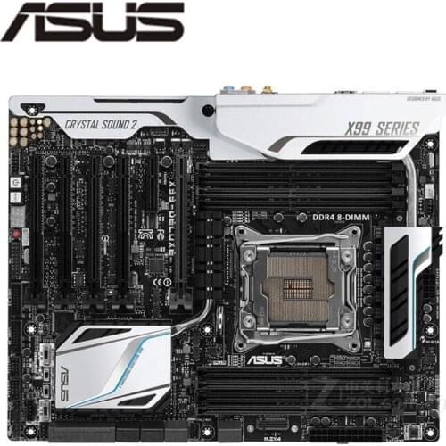 For ASUS X99-DELUXE/USB3.1 Original Used Desktop X99 X99M 2011 Socket LGA 2011 Core i7 LGA2011 V3 DDR3 Motherboard
