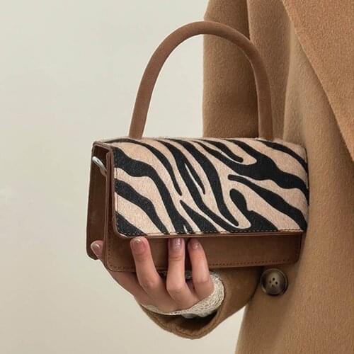 Mini Handbag Small Flap Bag Leopards Pattern Metale Chain Cross body Shoulder Bags For Women Satchel Small Hand Clutches Female