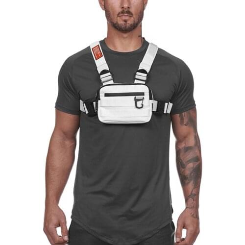 Trendy Chest Rig Bag for Men Women Outdoor Streetwear Hip Hop Chest Bags Men Disco Tactical Vest Practical Chest Bag Male