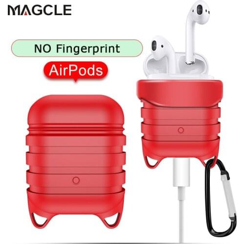 Soft Silicone Case For Airpods For Air Pods Shockproof Earphone Protective Cover Case + Carabiner drop shipping