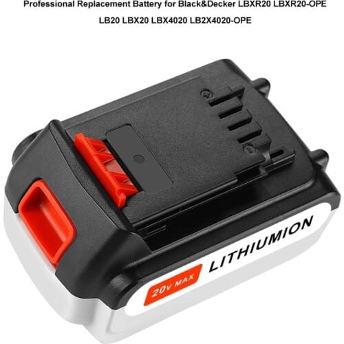 New 20V 6.0Ah Li-Ion Battery for Black & Decker LBXR20 LB20 LBX20 ASL186K BDCDMT120 CHH2220 LD3K220 LPP120 LST120 FREE SHIPPING