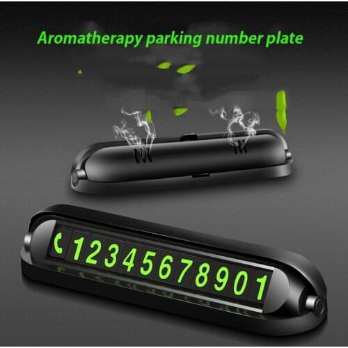 Temporary Car Parking Card Phone Number In Car Parking Air Freshener For Car Stickers Phone Number Card Hidden Number Carstyling