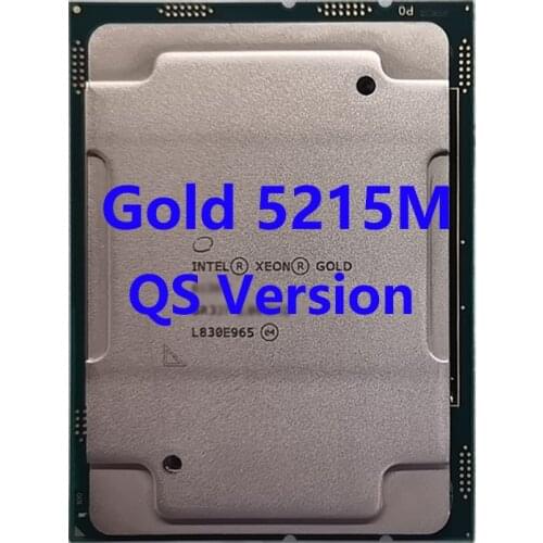 Intel Xeon Gold 5215m SRFBD QS 2.5Ghz 10Core 20Thread 13.75M 85W LGA3647 CPU Processor For ASUS Z11PA-D8 Server Motherboard