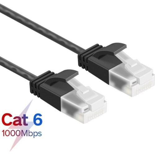 Right Angled cat6 Ethernet Cable 500MHz 1000Mbps Ultrafine RJ45 Network Lan Cable Patch Cat 6 Cable for Computer Router Laptop