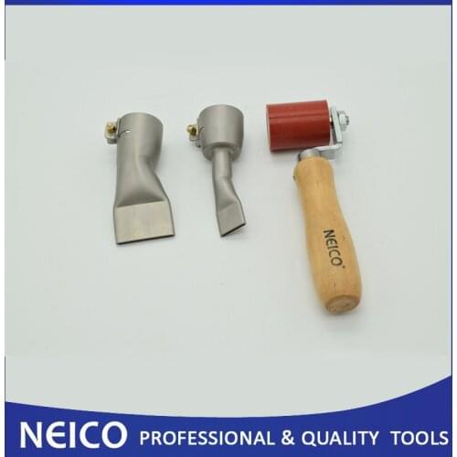 Free Shipping, 3PCS 45mm Silicone Pressure Roller With 40 And 20mm Weld Nozzle For Leister / BAK / HERZ Hot Air Gun