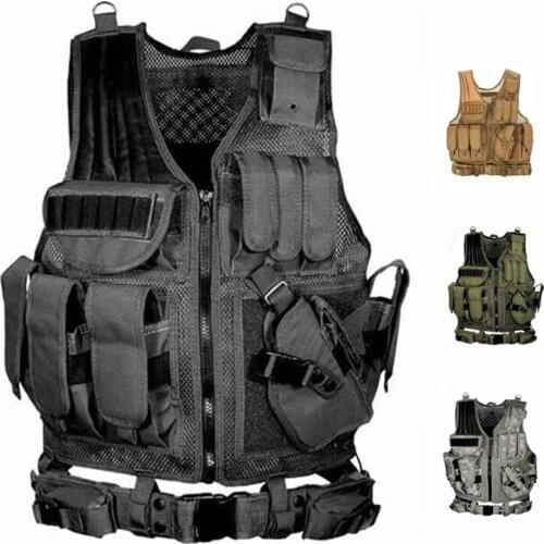 Tactical Vest Military Equipment Airsoft Hunting Vest Training Paintball Airsoft Combat Protective Vest For CS Wargame 4 Colors
