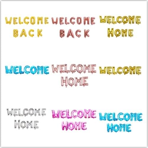 16in Balloons Welcome Letters Foil Balloons for Birthday Party Wedding Baby Shower Decorations Wedding Invitations Party Decor