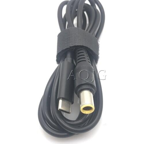1.5m USB-C Type-C Female to 7.9x5.5mm DC Male Plug Adapter for Lenovo Thinkpad Laptop Conversion plug cables