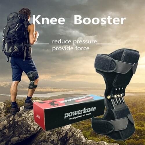 1 Pair Joint Support Knee Pad Breathable Non-slip Lift Pain Relief For Power Spring Force Stabilizer Knee booster For Elder
