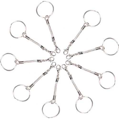 20Pcs Snake Bone Chain Lobster Clasp Keychain DIY Jewelry Keyring Findings Handmade Craft Jewelry Making Accessories