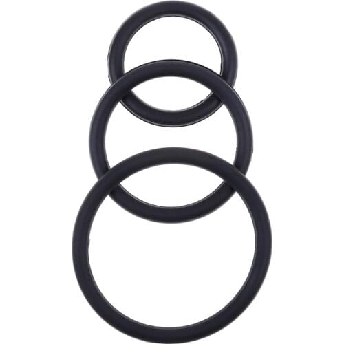 3pcs/set Silicone Durable Penis Ring Adult Men Ejaculation Delay Cock Rubber Rings Penis Enlargement Sex Toys For Male Sex Rings