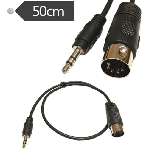 5 Pin Din Plug To 3.5mm Stereo Jack Plug Audio Cable 0.5m