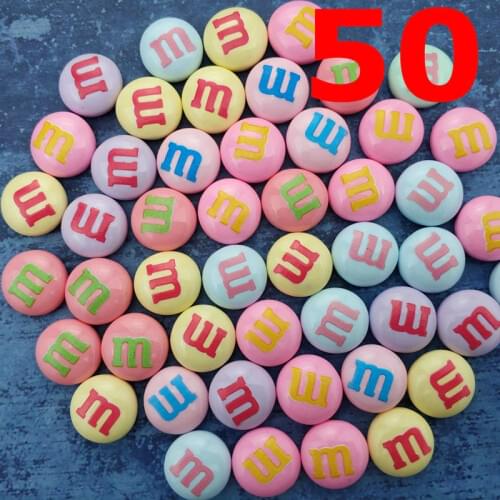 50 Pcs Colorful chocolate M beans fridge magnet set creative refrigerator magnets stickers strong neodymium photo office magnet