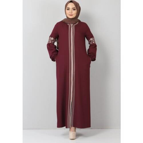 9441 Muslim Abaya Ferace Women Hijab clothing Embroidered Sleeves Abaya dresses for women skirt turkish hijab clothing Dubai