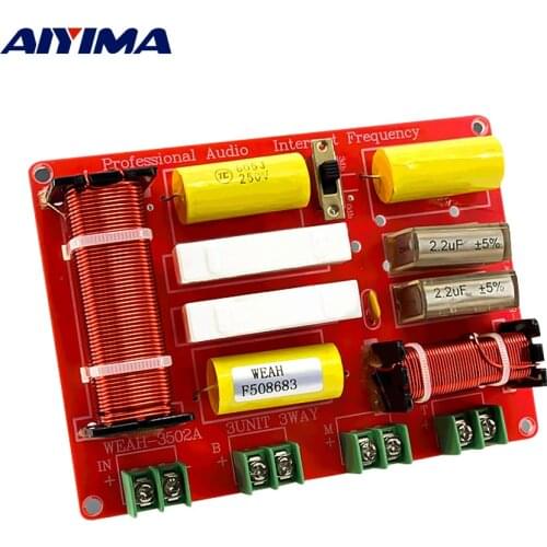 AIYIMA 250W Crossover 3 Way Audio Speaker Frequency Divider Filter Home Theater HiFi Music Three Way Crossover Audio Board