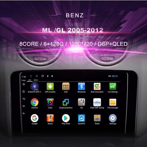 Car DVD For Mercedes-Benz ML /GL (2005-2012) 3 Car Radio Multimedia Video Player Navigation GPS Android 10.0 Double DIn