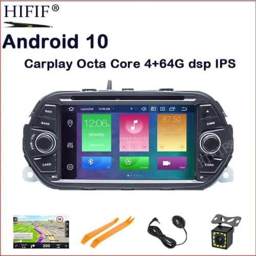 7" IPS DSP Android 10 Octa core PX5 CAR DVD player For FIAT TIPO EGEA 2015-2018 4GB RAM 64GB ROM CAR GPS NAVIGATION FM RDS DVR