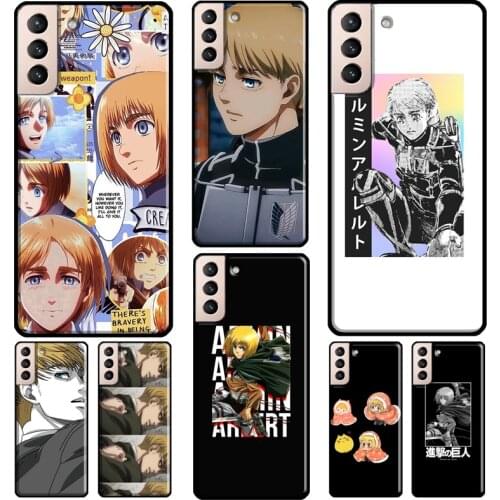 Attack on Titan Armin Arlert Cover For Samsung Galaxy S20 FE S8 S9 S10 Plus Note 9 10 Note 20 Ultra S21 Phone Case