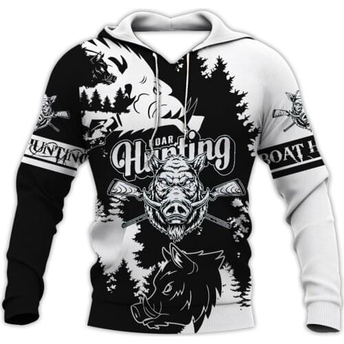 3D Printed Hunting Black Men Oversized HoodieHoodies Harajuku Fashion Hooded Sweatshirt Autumn Unisex Hoodie Sudadera Hombre