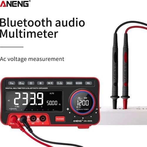 AN888S Profesional Digital Bench Multimeter 19999 Counts Transistor Tester Auto Range Voltmeter Multifunction Calibrator ANENG