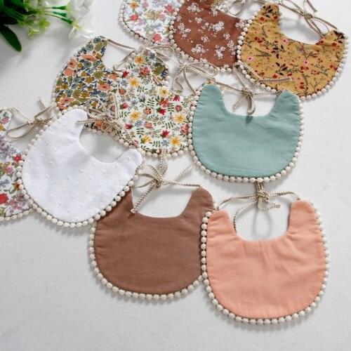 Baby Pacifier Clip Chain Baby Cotton Linen Bib Set Burp Cloths Saliva Towel Perfect Newborn Shower Gift