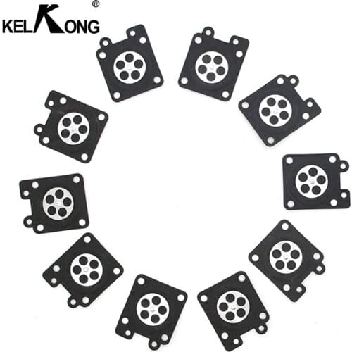 KELKONG 10Pcs Carburetor Diaphragm For ZAMA-MS260 MP16 3800 For Sthil Trimmer HS45 FS38 FS55 BG45 GX35 Repair Parts Garden Tool