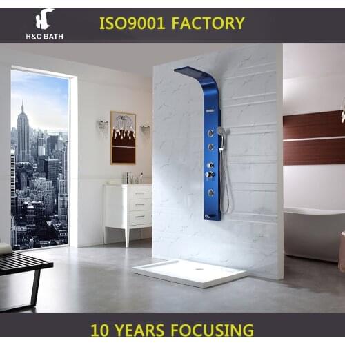 China bathroom supplier wholesale stainless steel shower panel in bathroom