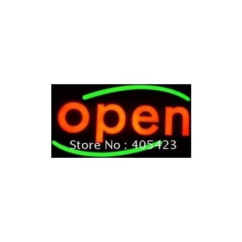 Good quality 430X230mm can design and customer-made EPOXY open LED light sign