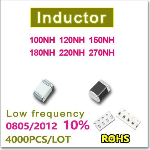 JASNPROSMA 0805 2012 4000PCS SMD Multilayer low Frequency Inductor 10% 100NH 120NH 150NH 180NH 220NH 270NH New high quality